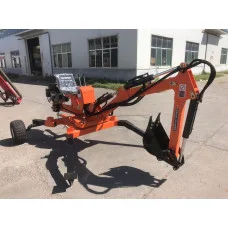 Self-powered towable excavator 360º rotation